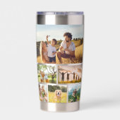 Moderne FotoCollage Personalisiert Thermobecher (Rückseite)