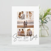 Moderne Fotocollage Save-the-Date Save The Date (Stehend Vorderseite)