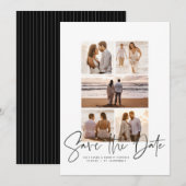 Moderne Fotocollage Save-the-Date Save The Date (Vorne/Hinten)
