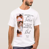 Moderne FotoCollage | Stepdad T-Shirt (Vorderseite)