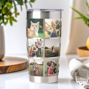 Moderne FotoCollage Thermobecher