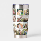 Moderne FotoCollage Thermobecher (Vorderseite)