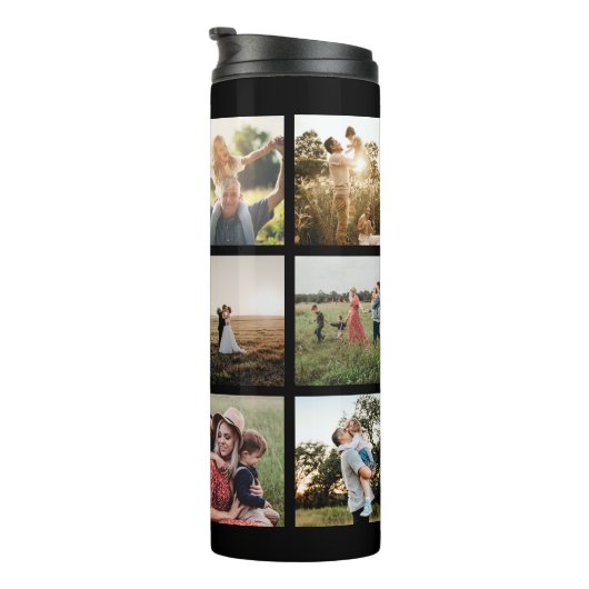 Moderne FotoCollage Thermosbecher (Nach rechts gedreht)
