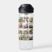 Moderne FotoCollage Trinkflasche (Rückseite)