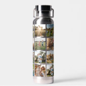 Moderne FotoCollage Trinkflasche (Rückseite)