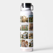 Moderne FotoCollage Trinkflasche (Rückseite)