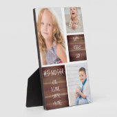 Moderne Fotocollage Vatertag Fotoplatte (Seite)