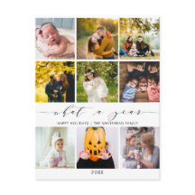 Moderne FotoCollage Was für ein Jahr weiß