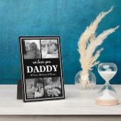Moderne FotoCollage | Wir Liebe Sie Daddy Fotoplatte (Seite)