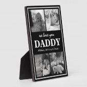 Moderne FotoCollage | Wir Liebe Sie Daddy Fotoplatte (Seite)