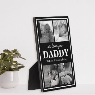 Moderne FotoCollage   Wir Liebe Sie Daddy Fotoplatte