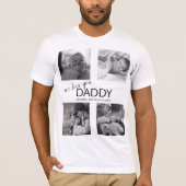 Moderne FotoCollage | Wir Liebe Sie Daddy T-Shirt (Vorderseite)
