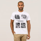 Moderne FotoCollage | Wir Liebe Sie Daddy T-Shirt (Vorne ganz)