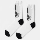 Moderne Fotocrew Socken (Linkes Detail)
