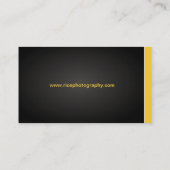 Moderne Fotograf-Visitenkarten Visitenkarte (Rückseite)