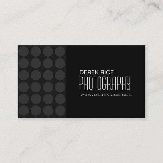 Moderne Fotograf-Visitenkarten Visitenkarte (Vorderseite)