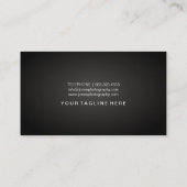 Moderne Fotograf-Visitenkarten Visitenkarte (Rückseite)