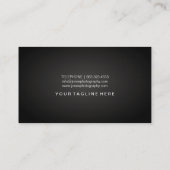 Moderne Fotograf-Visitenkarten Visitenkarte (Rückseite)