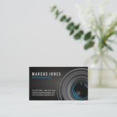 Moderne Fotograf-Visitenkarten Visitenkarte (Stehend Vorderseite)