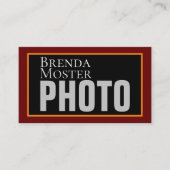 Moderne Fotografen Künstler Creative Social Media Visitenkarte (Vorderseite)