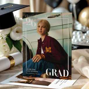 Moderne Fotografie-Abizeinladung Einladung