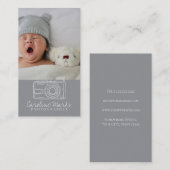 Moderne Fotografie beruflich Visitenkarte (Vorne/Hinten)