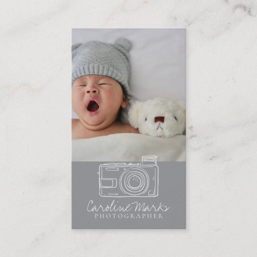Moderne Fotografie beruflich Visitenkarte (Vorderseite)