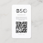 Moderne Fotografie Instagram Grid Visitenkarte (Rückseite)