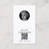 Moderne Fotografie Minimal einfaches Foto Visitenkarte (Vorderseite)