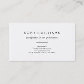 Moderne Fotografie-rote Aquarell-Beschaffenheit Visitenkarte (Rückseite)