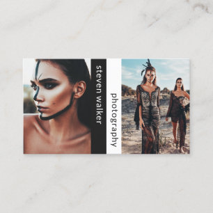 Moderne Fotografie Schwarz-weißer Fotograf Visitenkarte