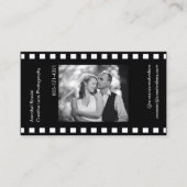 Moderne Fotografie-Streifenbild Visitenkarte (Vorderseite)