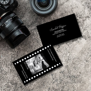 Moderne Fotografie-Streifenbild Visitenkarte