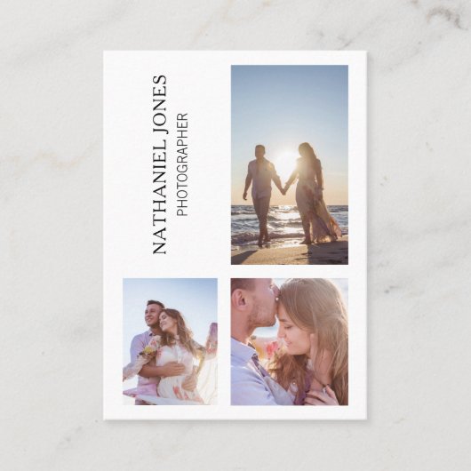 Moderne Fotografie Visitenkarte (Vorderseite)