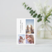 Moderne Fotografie Visitenkarte (Stehend Vorderseite)