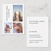 Moderne Fotografie Visitenkarte (Vorne/Hinten)