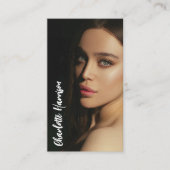 Moderne Fotografie Volltextskript für Fotos Visitenkarte (Vorderseite)