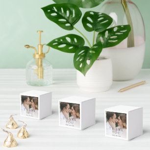 Moderne fotografische redaktionelle Hochzeit Geschenkschachtel