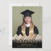 Moderne Fotogratulationskarte Ankündigung (Vorderseite)
