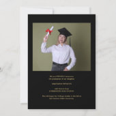 Moderne Fotogratulationskarte Ankündigung (Rückseite)