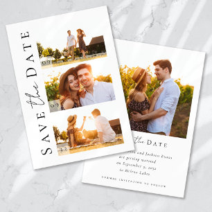 Moderne Fotohochzeit Kalligrafie Schrift Save The Date