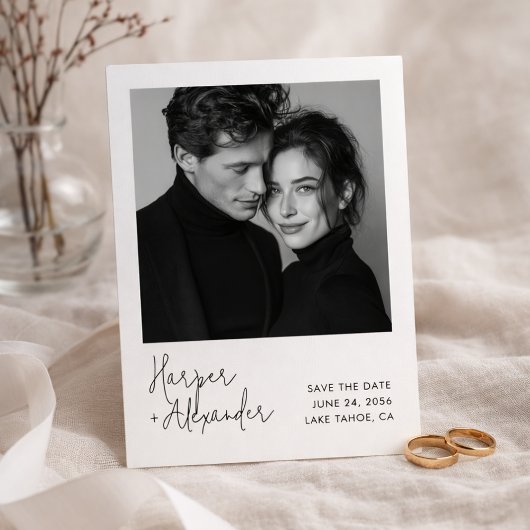 Moderne Fotohochzeit - Save-the-Date Save The Date