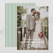 Moderne Fotohochzeit Save The Date Schrift Einladung (Vorne/Hinten)