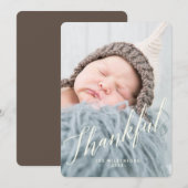 Moderne Fotokarte für den Erntedank Feiertagskarte (Vorne/Hinten)