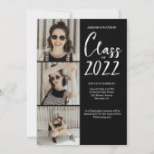 Moderne Fotoklasse Grad 2022 Abschluss Einladung (Rückseite)
