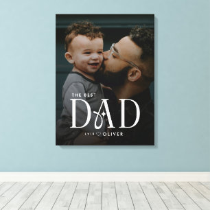 Moderne Fotoleinwand - Bester Vater Aller Zeiten Leinwanddruck