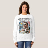 Moderne Fotomaterial Collage für immer fehlt Sweatshirt (Vorne ganz)