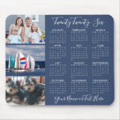 Moderne Fotos 2026 Kalender 3 Personalisiert Mousepad (Vorne)