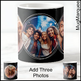 Moderne Fotos Collage Black C00 Vatertag Vater Kaffeetasse