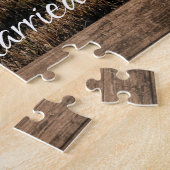 Moderne Fotos Einfache personalisierte Geschenkspe Puzzle (Seite)